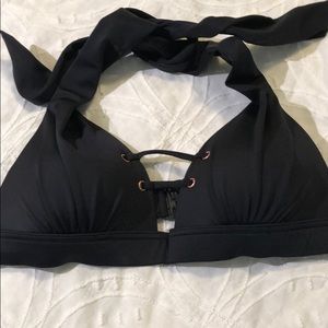 ASOS swim bikini top black, size 34DD